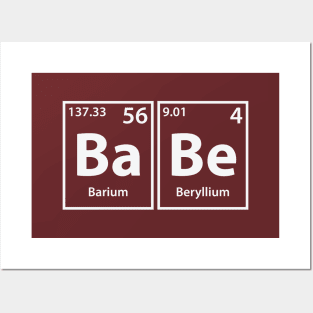 Babe (Ba-Be) Periodic Elements Spelling Posters and Art